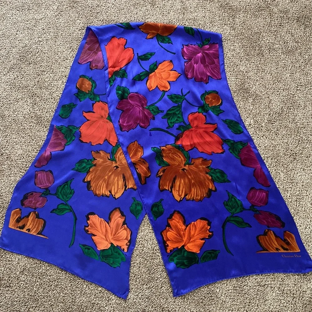 Christian Dior silk scarf